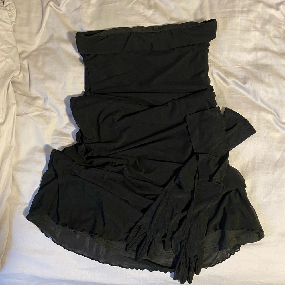 formal dress with gloves